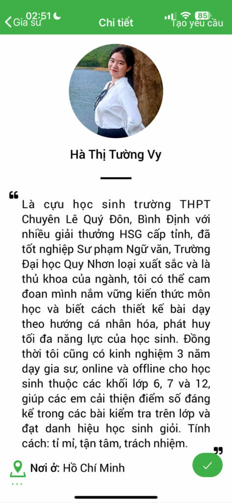 Gia sư Văn cấp 2 hình 1