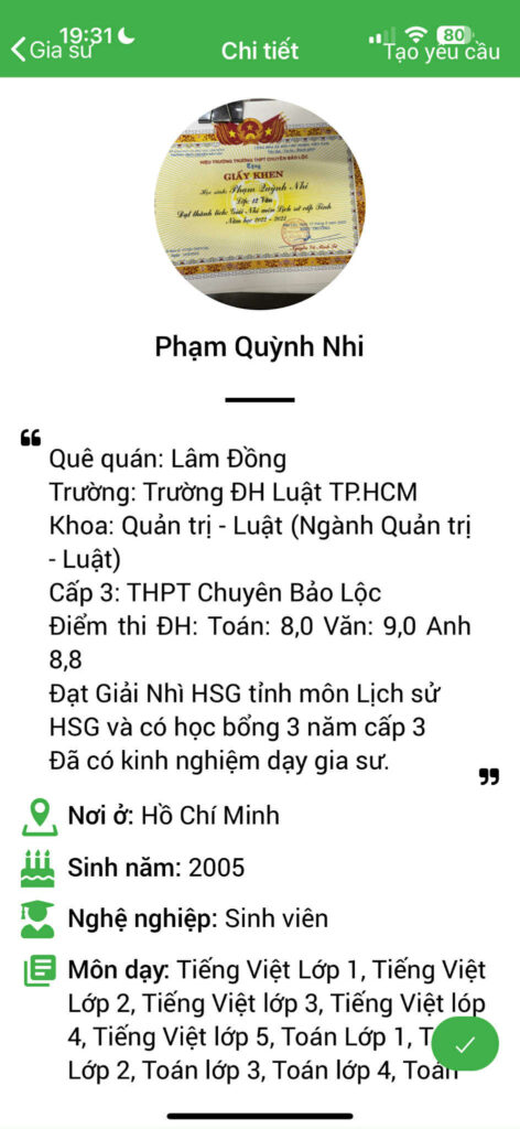 Gia sư tiếng Việt 14