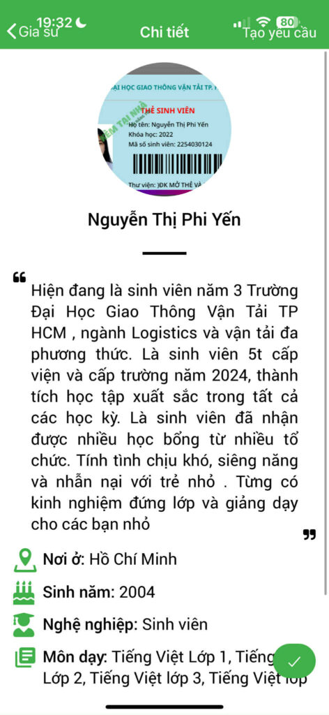 Gia sư tiếng Việt 16