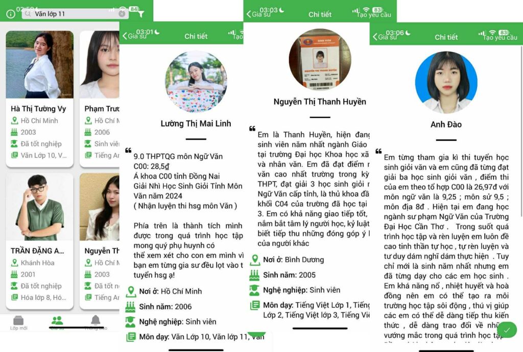 Nền gia sư Văn lớp 11