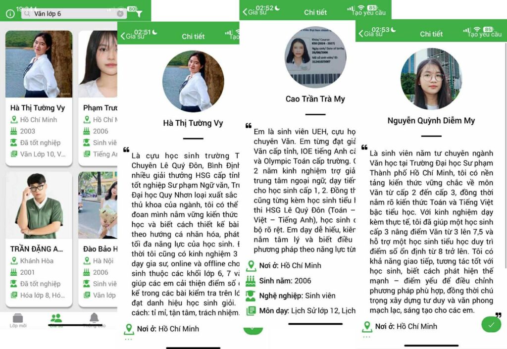 Nền gia sư Văn lớp 6