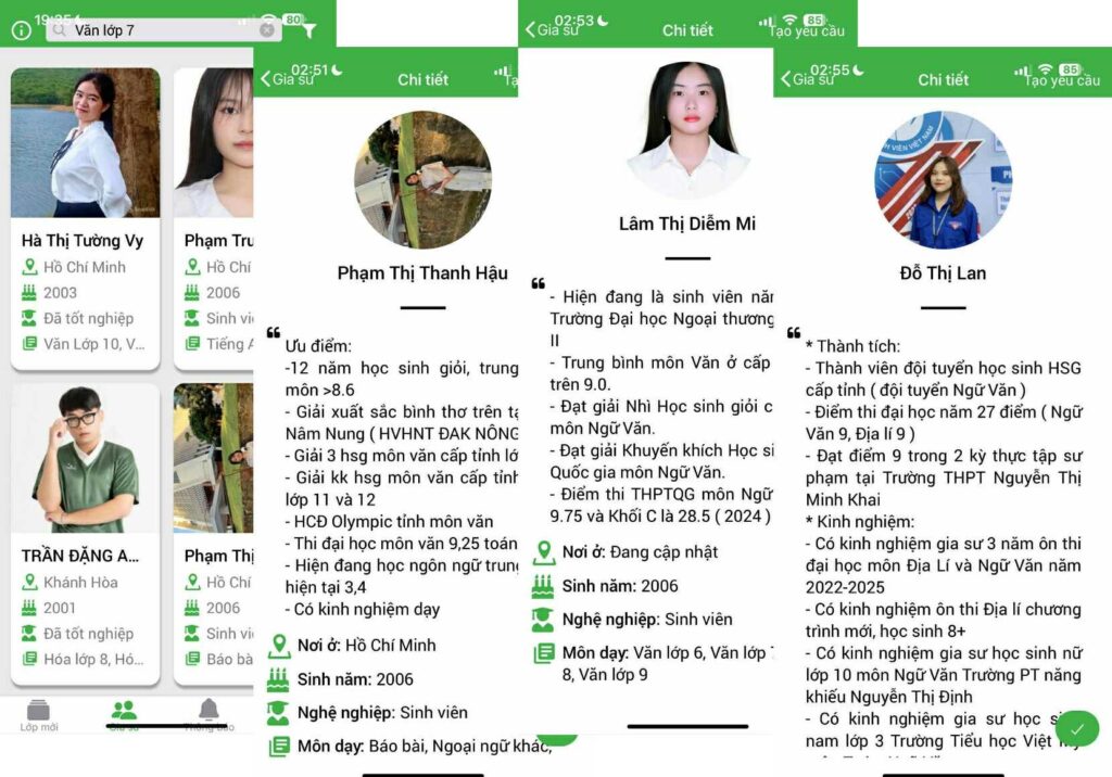 Nền gia sư Văn lớp 7